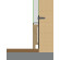 Плинтус скрытого монтажа 60 мм под гипсокартон SVP-106 (2600 мм), без покрытия